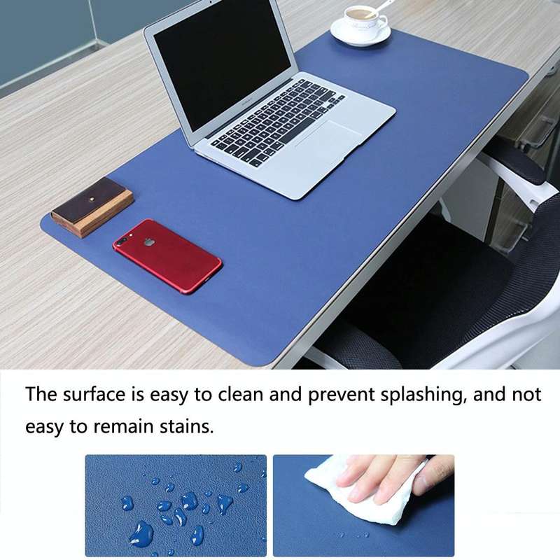 Multifunction Business Double Sided PU Leather Mouse Pad Keyboard Pad Table Mat Computer Desk Mat...