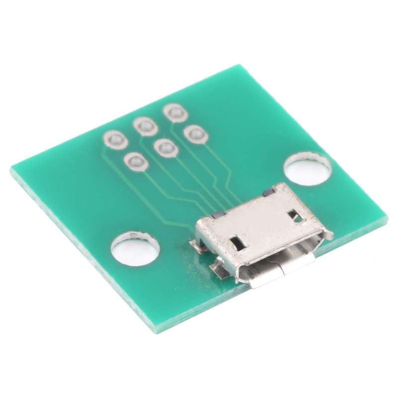 10 PCS Micro USB to 5pin V8 Charging Port PCB Test Board