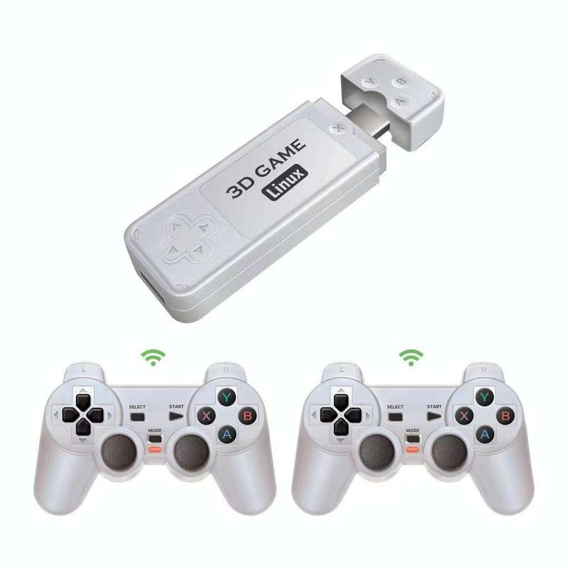 Y6 Handheld Game Console 2.4G HD 4K Wireless Portable Linux Video Game Stick, Style: 128G 10000+ ...