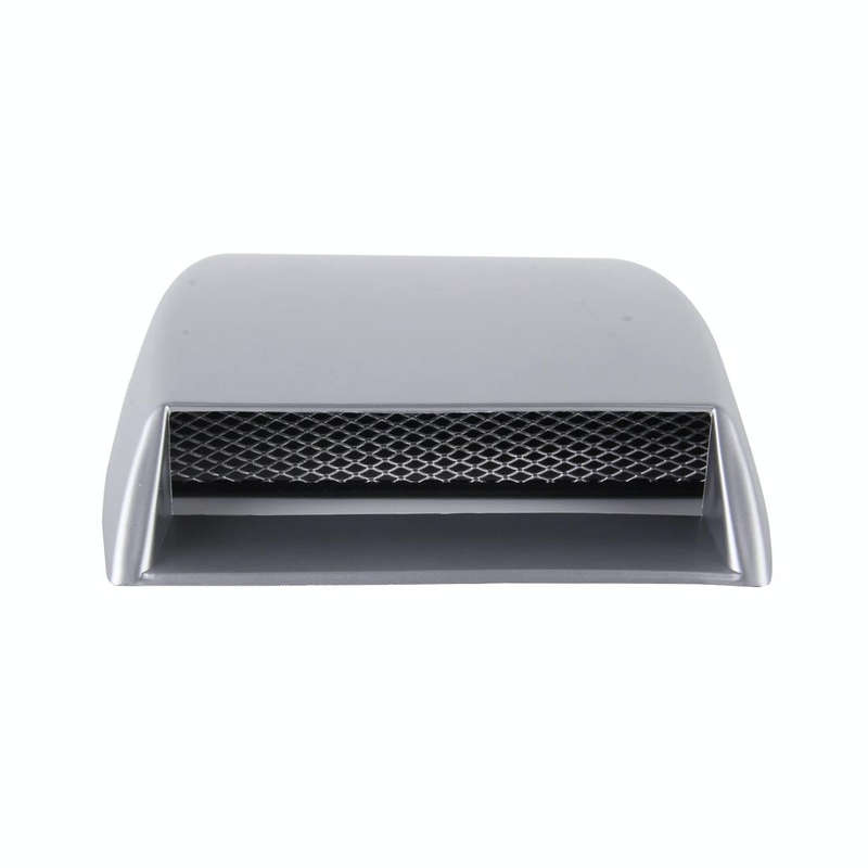 Car Turbo Style Air Intake Bonnet Scoop for Car Decoration(Grey)