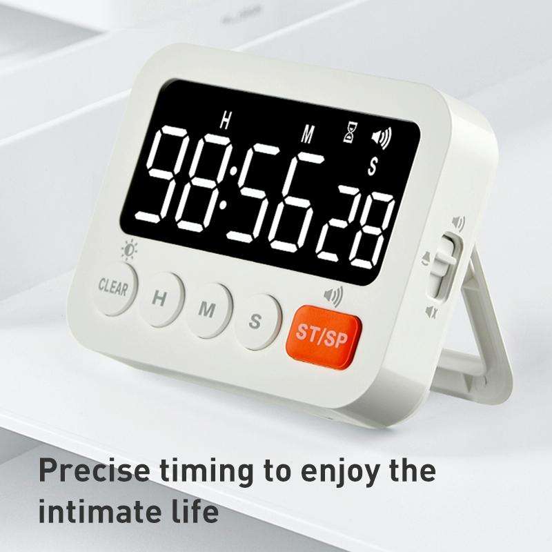 8801B Simple Version LED Display Clock Digital Timer Countdown Reminder (White)