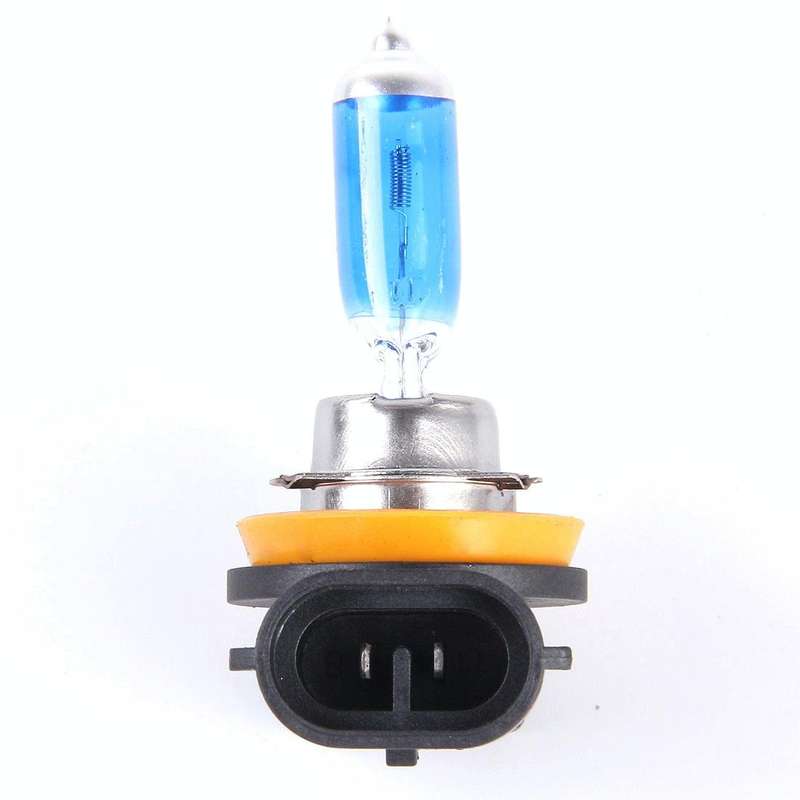2 PCS H8/H11 Halogen Head Lamp 12V 100W 2400 LM 5000K Warm White Light