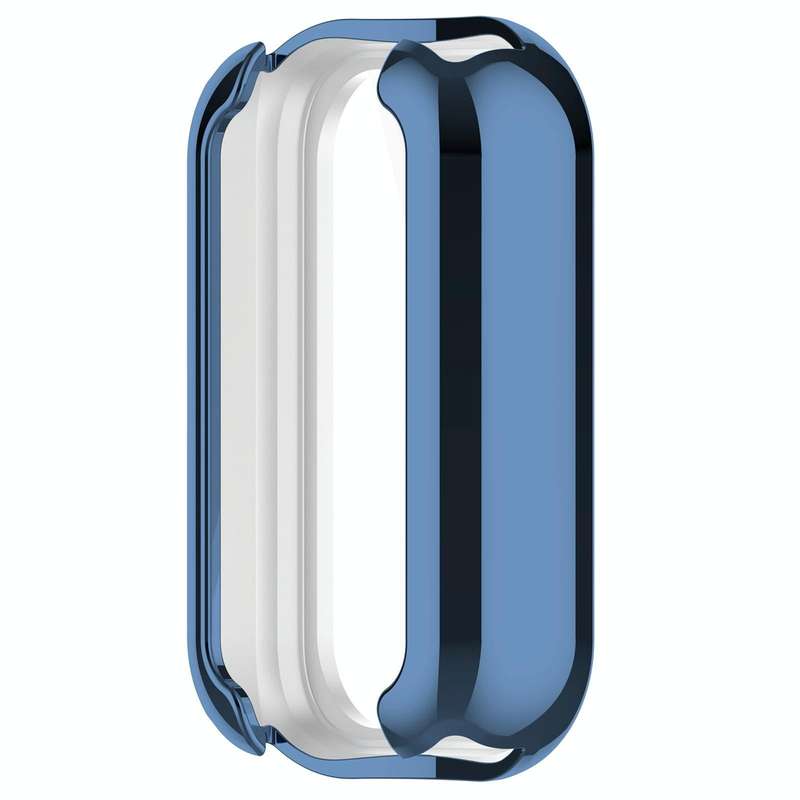 For Xiaomi Smart Band 8 Active Full Package TPU Electroplated Watch Protective Case(Blue)