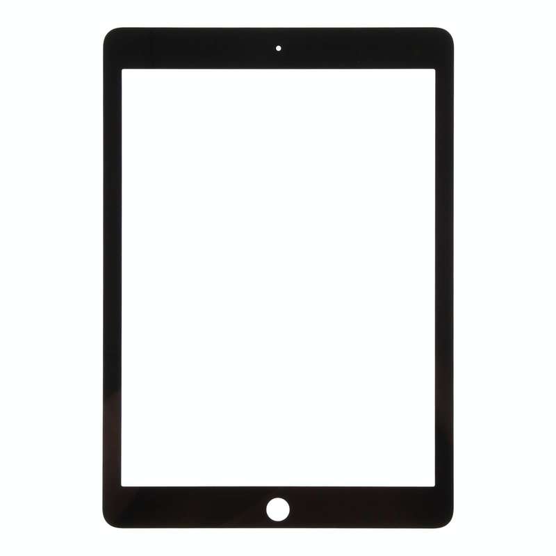 For iPad Pro 9.7 Front Screen Outer Glass Lens with OCA Optically Clear Adhesive(Black)