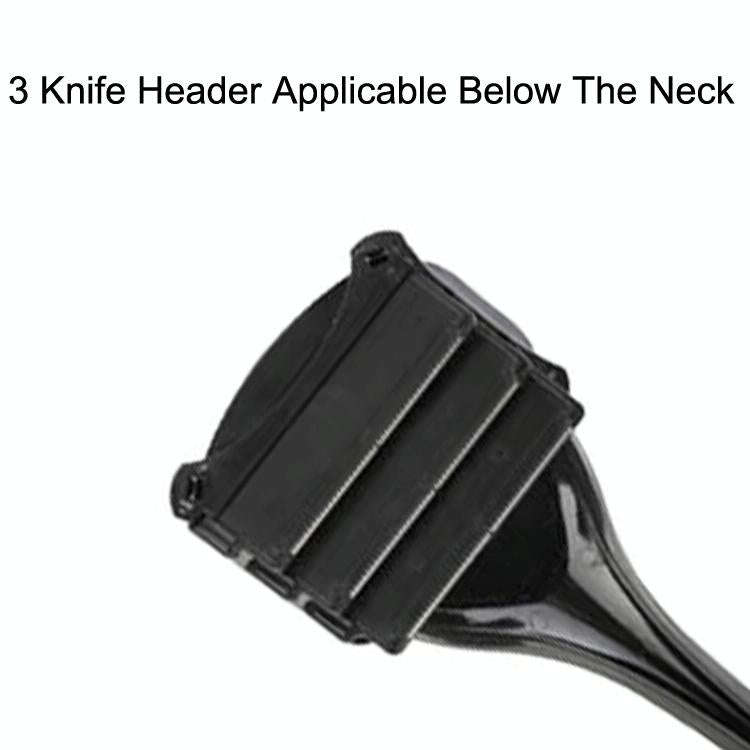 B5 Upgraded Version Manual 3 Knife Heads Back Shavers Long Handle Folded Removable Head Hair Removal