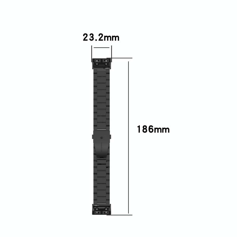 For Garmin Forerunner 35 / 30 Universal Three Beads Stainless Steel Watch Band(Colorful)
