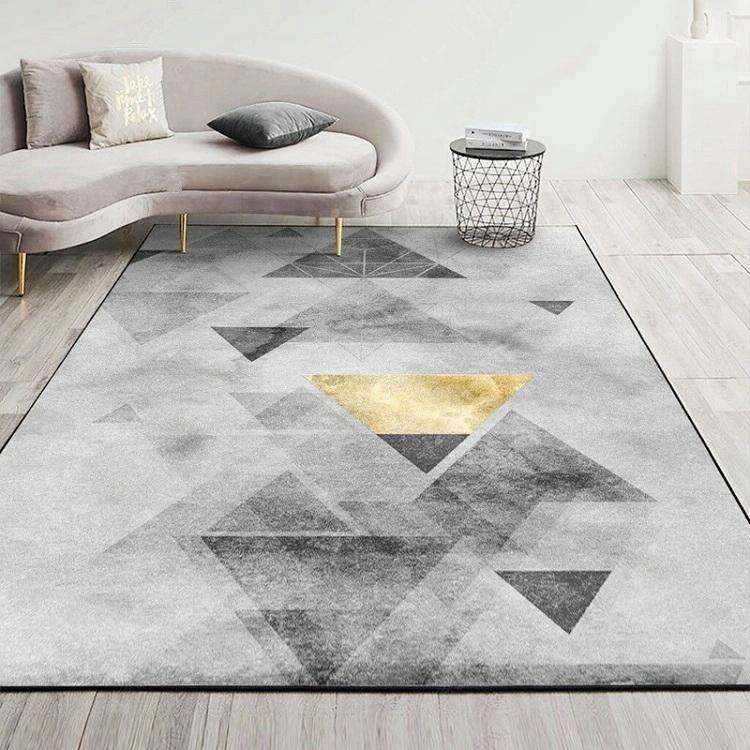 Modern Abstract Geometric Living Room Rug Coffee Table Cushion, Size: 120x160cm(17)