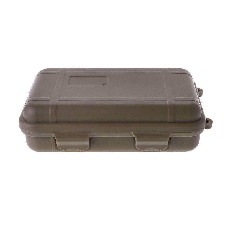Outdoor Shockproof Waterproof Tool Box Airtight Case EDC Travel Sealed Container(Mud)