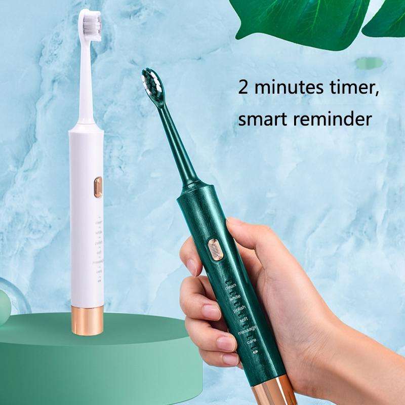AW-175 Adult Household USB Sonic Electric Toothbrush Couple Toothbrush(White)