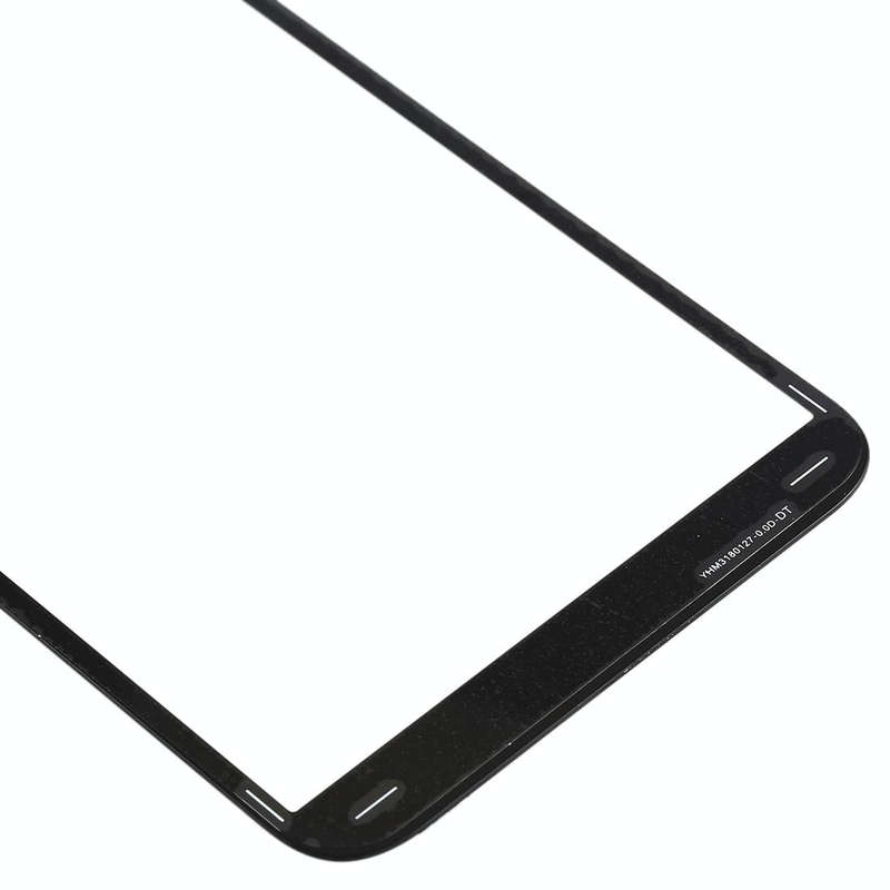 For Samsung Galaxy J4+ / J6+ / J610  10pcs Front Screen Outer Glass Lens (Black)