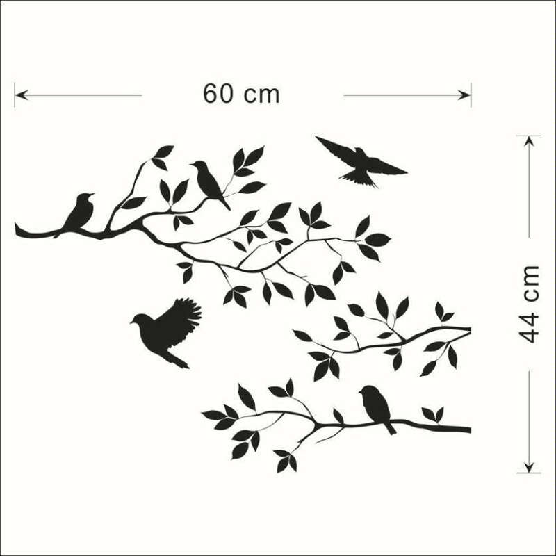 Personality Cartoon Bird Living Room Bedroom Home Decoration Wall Stickers