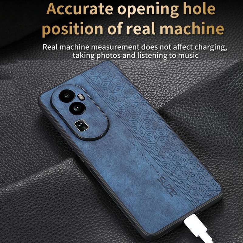 For OPPO Reno10 Pro+ AZNS 3D Embossed Skin Feel Phone Case(Brown)