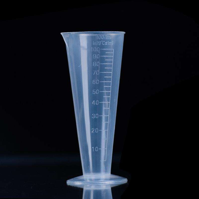10 PCS 100ml Food Grade PP Plastic Flask Digital Cone Measuring Cup Cylinder Scale Measure Glass ...
