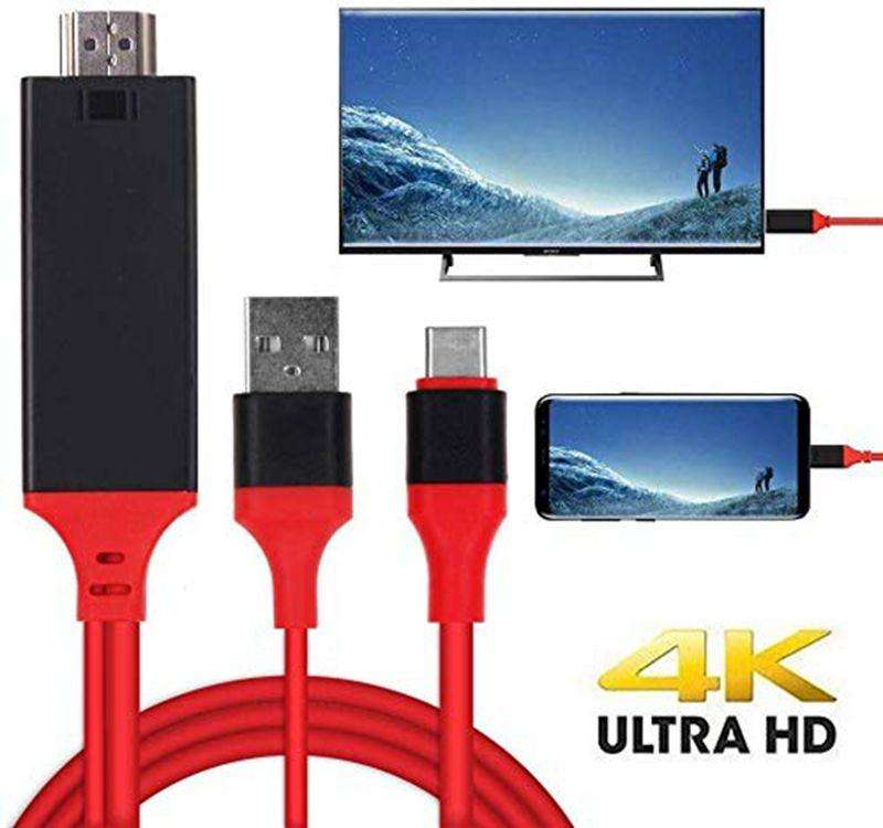 USB 3.1 Type-C to HDMI MHL 4K HD Video Digital Converter Cord for Android Phone to Monitor Projec...