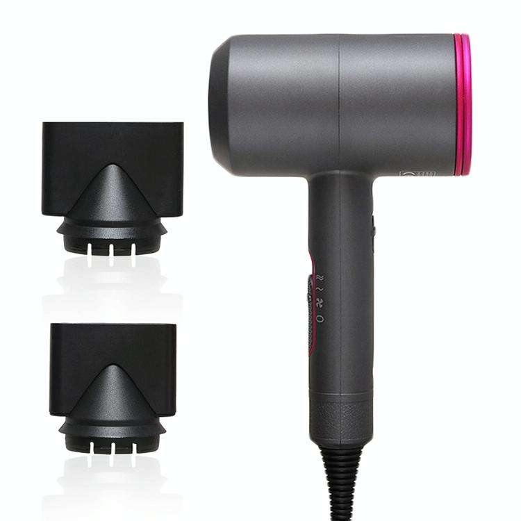 High-power 2000W Anionic Cold Hot Air Constant Temperature Hair Dryer, UK Plug(Red + Grey)