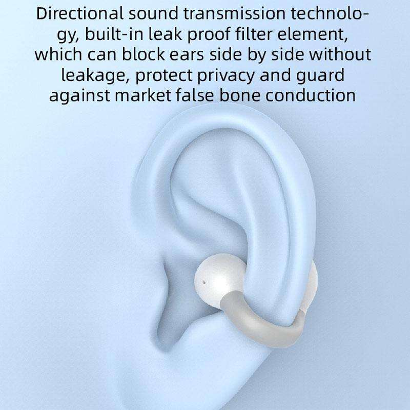 M-S8 Wireless Stereo Single Ear Clip-on Bluetooth Earphone(Pink)