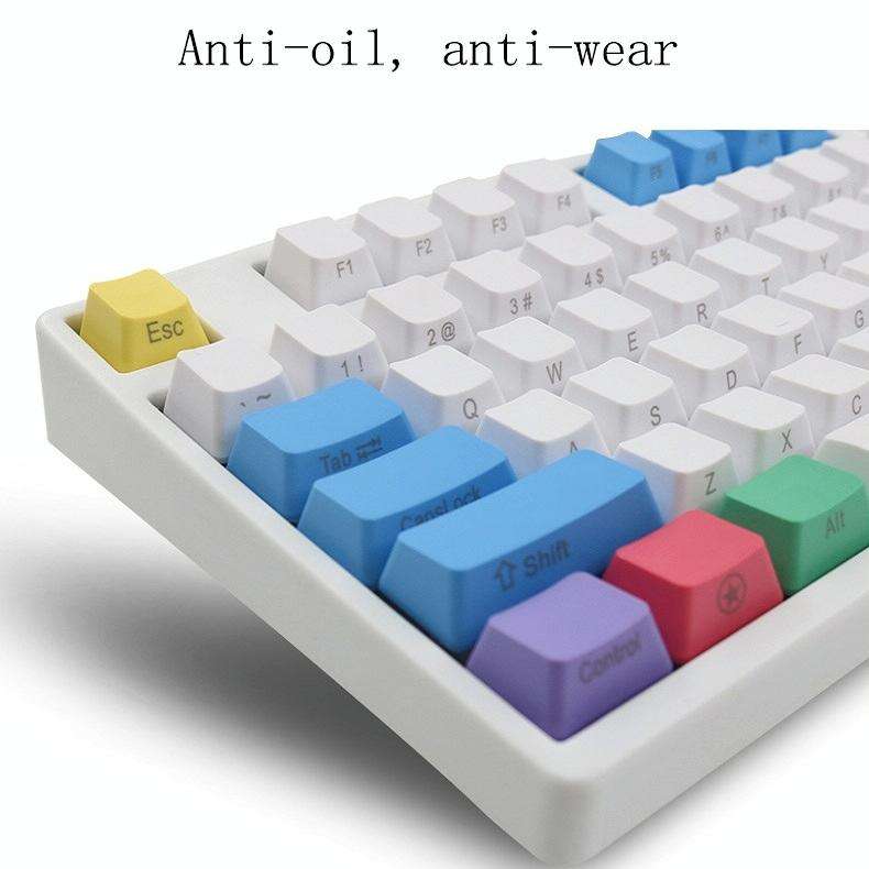 Mechanical Keyboard Laser PBT Keycap Titanium Black Side Words