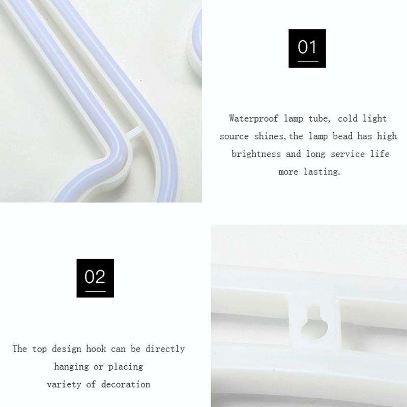 Bulb Neon Light Battery USB Dual-Power LED Decorative Modeling Lamp(Warm Light)
