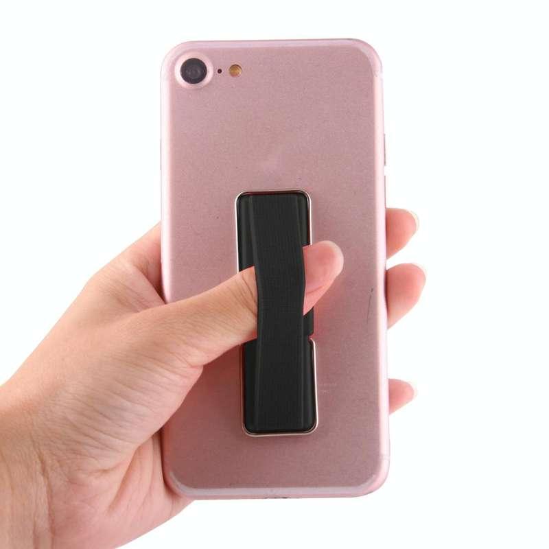 Universal Mini Foldable Holder Stand with Finger Grip(Black)