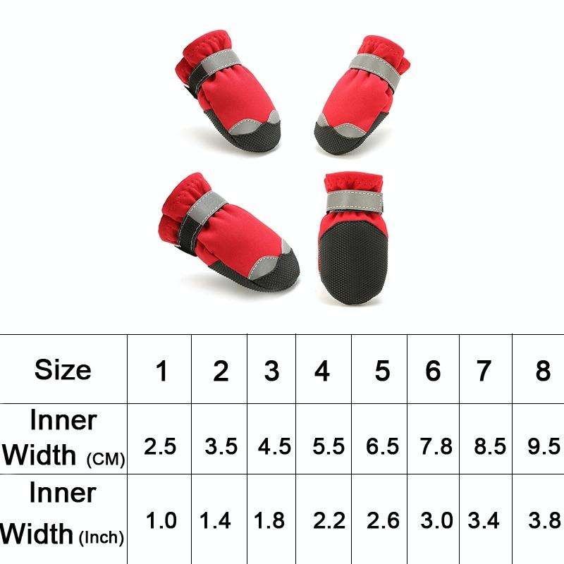 Pet Waterproof Non-Slip Wear-Resistant Snow Boots Four Seasons Dog Shoes, Size: 5(Black)