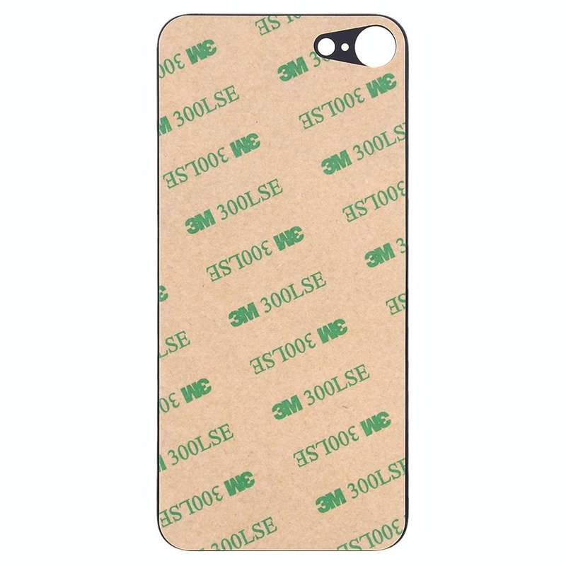 Easy Replacement Big Camera Hole Glass Back Battery Cover with Adhesive for iPhone 8(White)