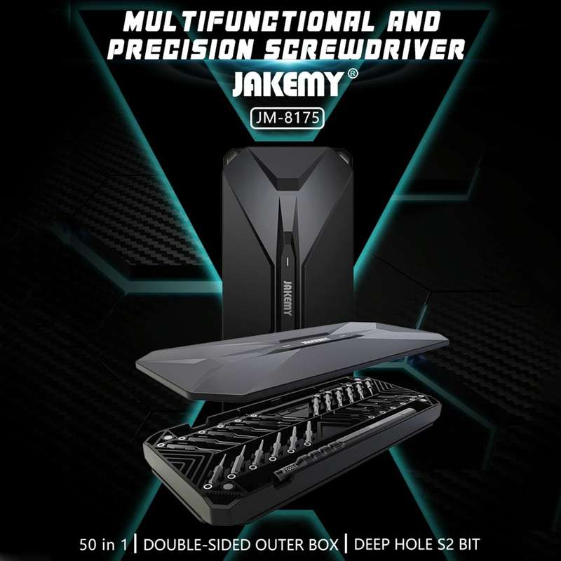 JAKEMY JM-8175 50 in 1 Double-sided Outer Box Multifunctional and Precision Screwdriver Tool Set