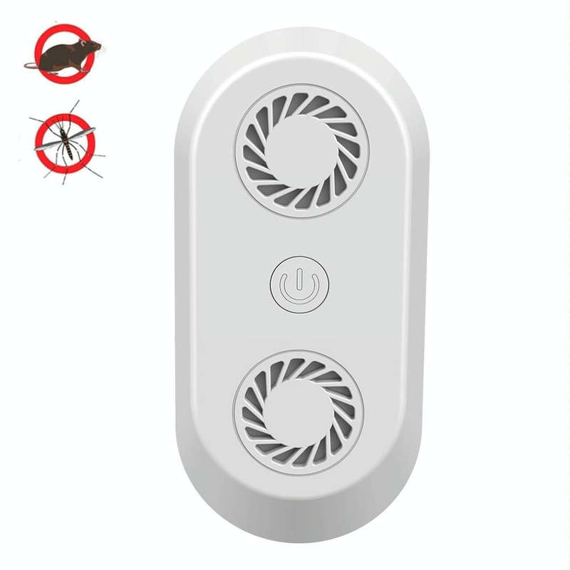 Ultrasonic Mosquito Repellent Multifunctional Electronic Insect Repellent US Plug(White)