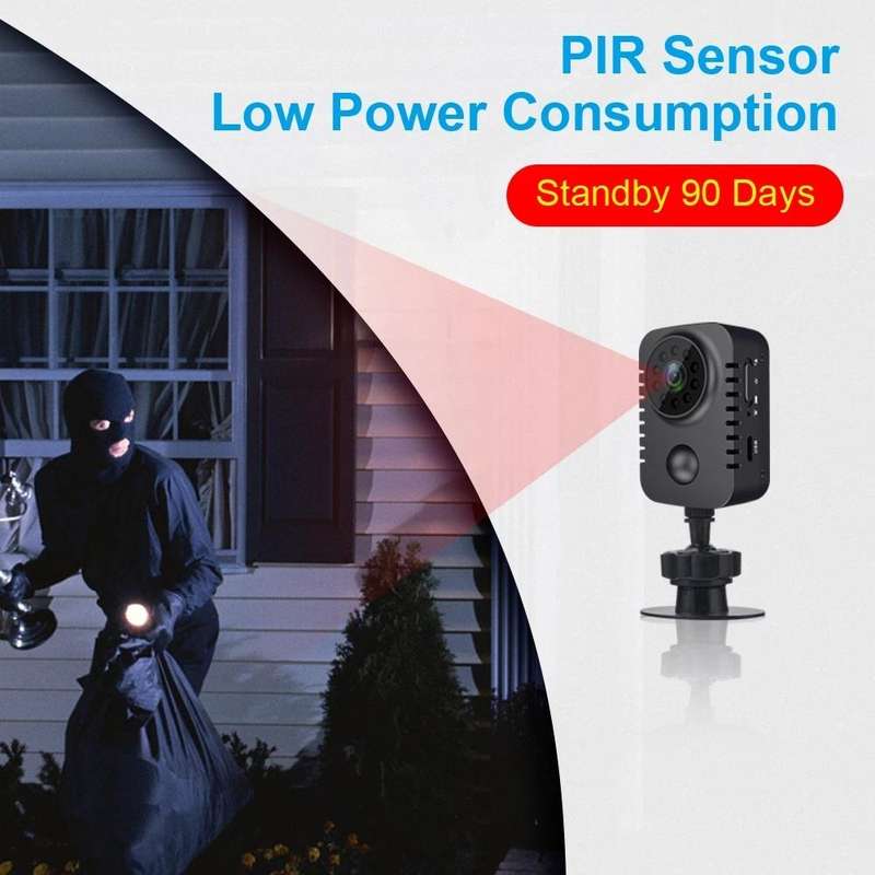 HD 1080P Infrared Night Vision Surveillance Monitor Camera(Black)