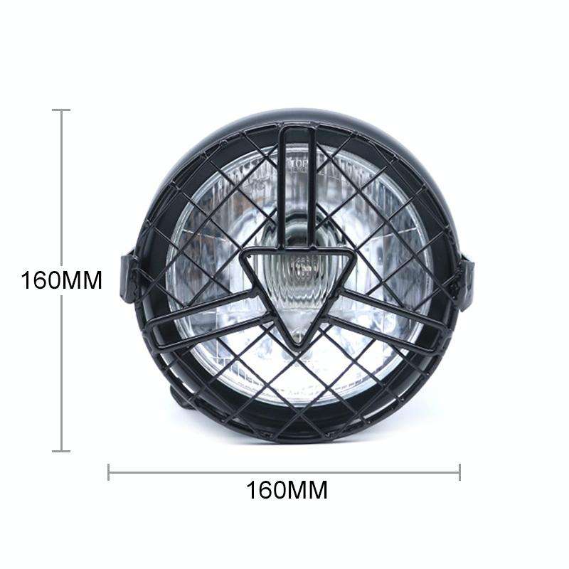 Motorcycle Arrowhead Reticular Retro Lamp LED Headlight Modification Accessories for CG125 / GN12...
