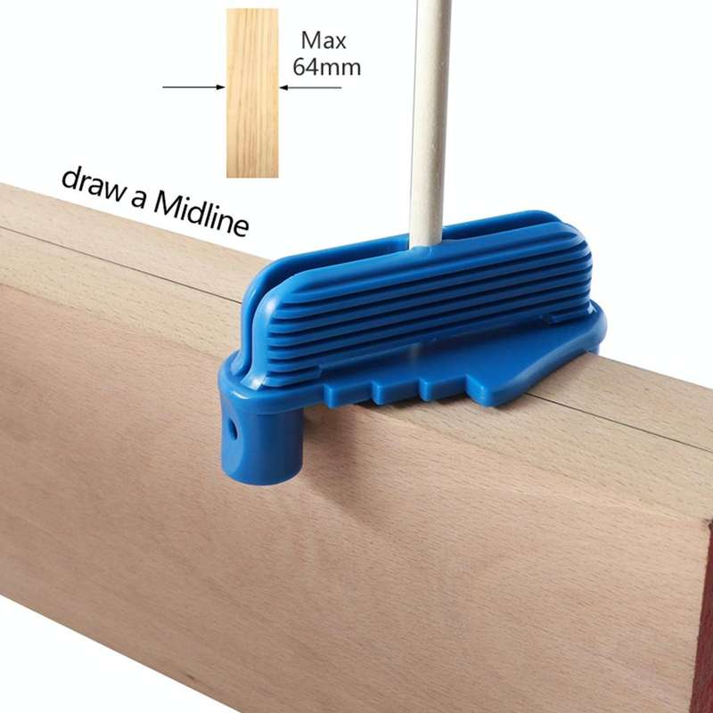 Multifunctional Scriber Woodworking Tools, Style:Scribe Gray (Including 2 Pencils
