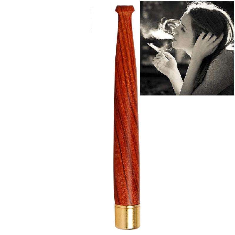 Ladies Twig Pull Rod Filter Can Wash Wood Sandalwood Long Cigarette Holder, Specifications:5 mm F...