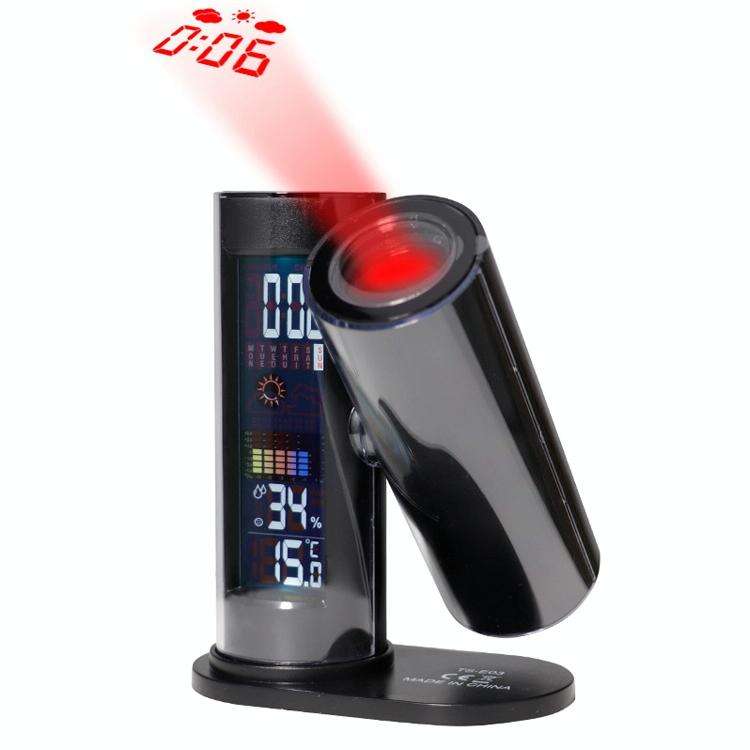 TS-E03 360 Degrees Rotate LED Projection Clock, EU Plug