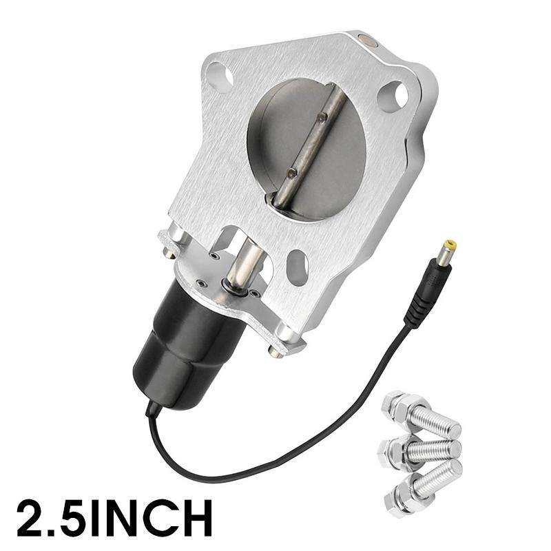 Universal Car Stainless Steel Racing Electric Exhaust Cutout Valves Control Motor, Size:2.25 inch
