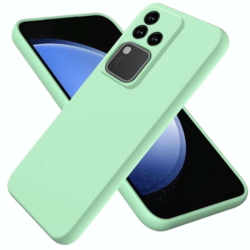 For vivo S18 / S18 Pro / V30 / V30 Pro Solid Color Liquid Silicone Dropproof Full Coverage Phone ...