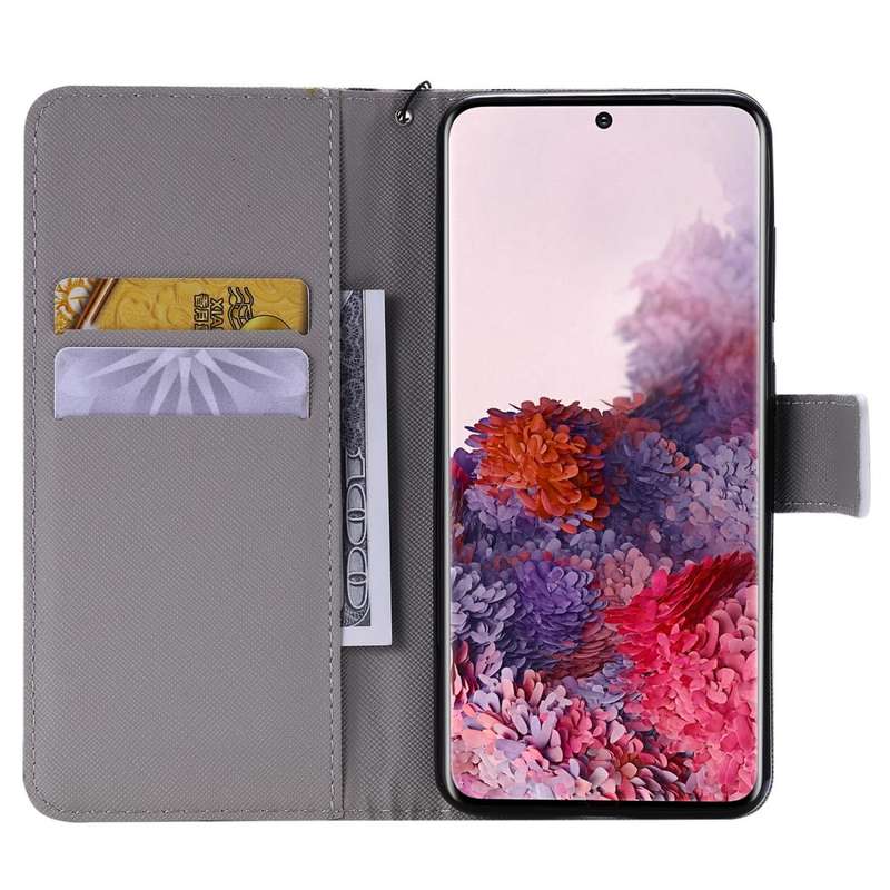 For Galaxy S20 Painting Horizontal Flip Leather Case with Holder & Card Slot & Lanyard(Castle)