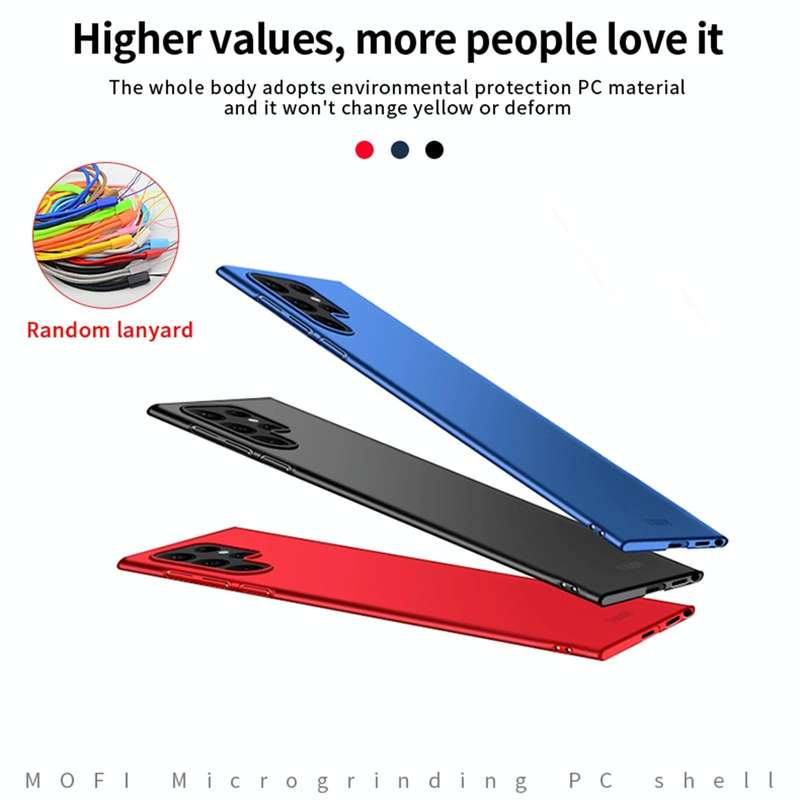 For Samsung Galaxy S23 Ultra 5G MOFI Micro Frosted PC Ultra-thin Hard Case(Black)