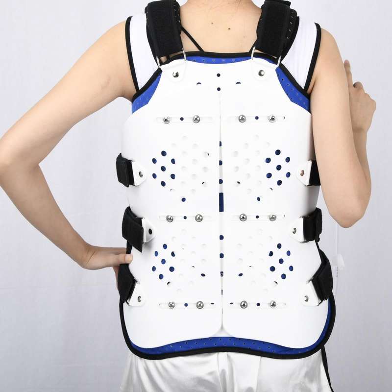 Adjustable Thoracolumbar Fixation Brace And Waist Protector,Style: Double Airbag, Specification: ...