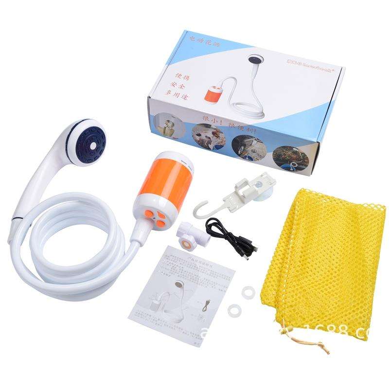 LLT-ES01 Electric Pet Shower Outdoor Camping Bath Device, Style: High Match (Sky Blue)