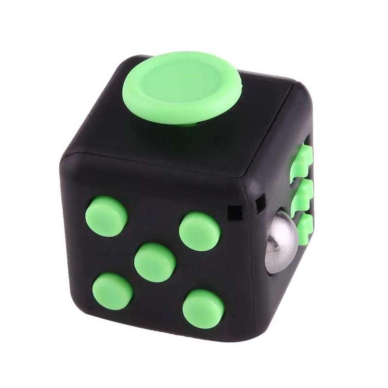 Fidget Cube Relieves Stress and Anxiety Attention Toy with Lanyard for Children and Adults, Rando...