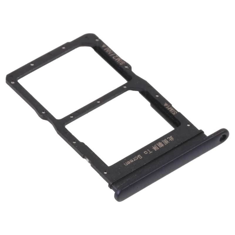 SIM Card Tray + SIM Card Tray / NMicro Card Tray for Honor X10 Max 5G (Black)
