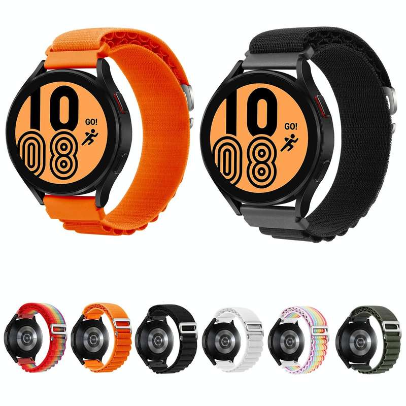 For Garmin Forerunner 255S / Venu 2S Universal Nylon Watch Band(Colorful)