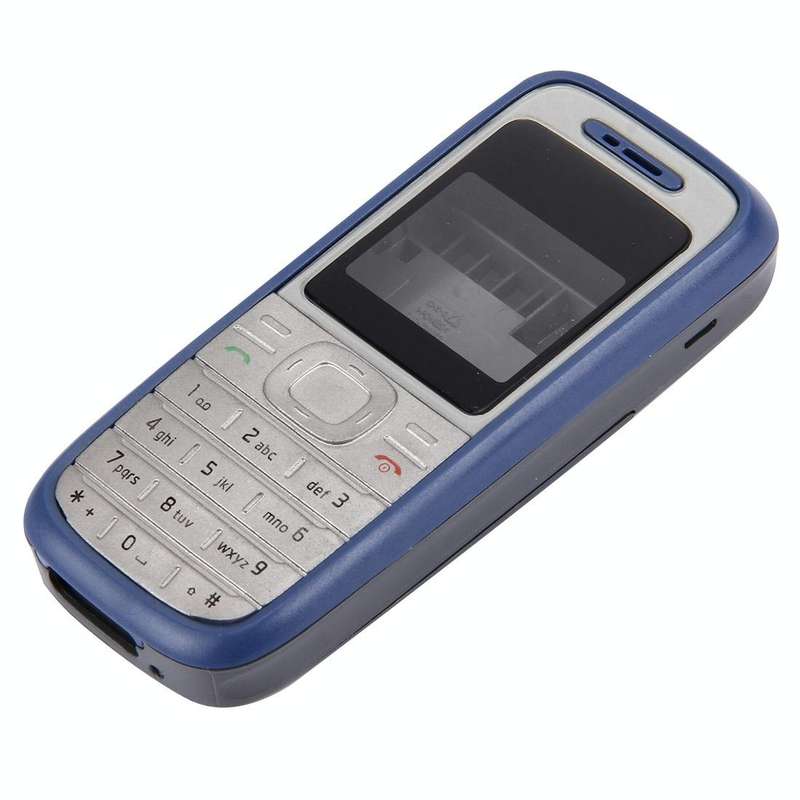 Full Housing Cover (Front Cover + Middle Frame Bezel + Battery Back Cover) for Nokia 1200 / 1208 ...