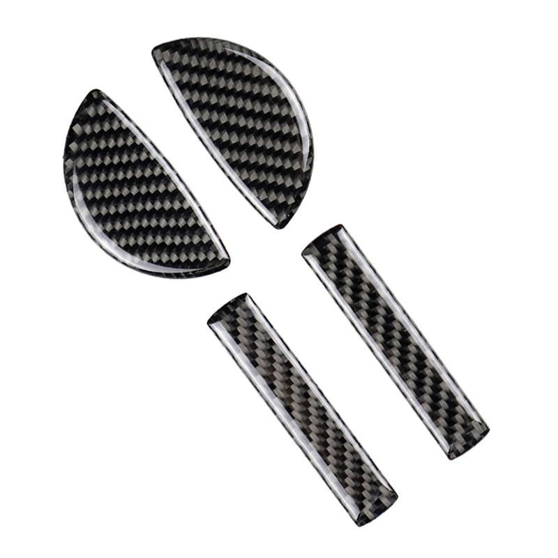 4 PCS Car F Chassis Door Handle Carbon Fiber Decorative Sticker for BMW Mini Cooper Clubman Count...