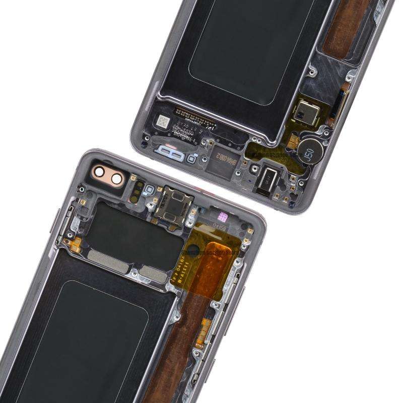 Original Super AMOLED LCD Screen for Samsung Galaxy S10+ Digitizer Full Assembly with Frame (Black)