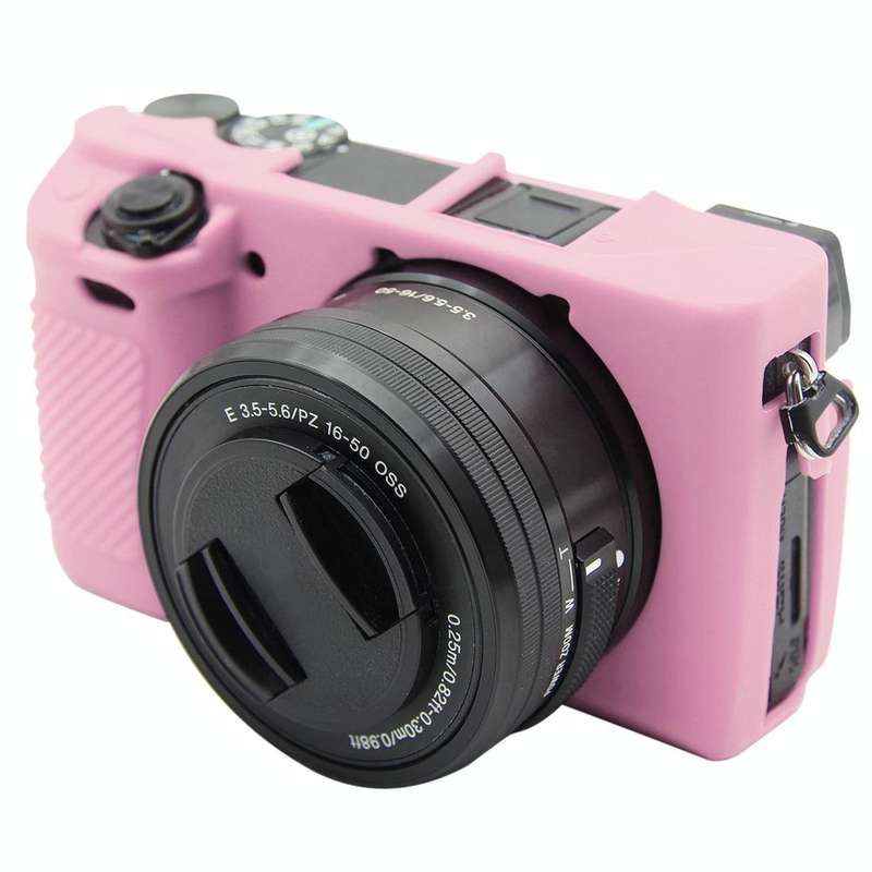 PULUZ Soft Silicone Protective Case for Sony ILCE-6300 / A6400(Pink)