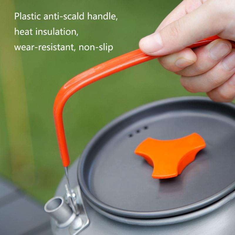 Hewolf HW-1782 Outdoor Kettle Pot Camping Tea Portable Kettle Cookware Pot, Capacity: 1.6L