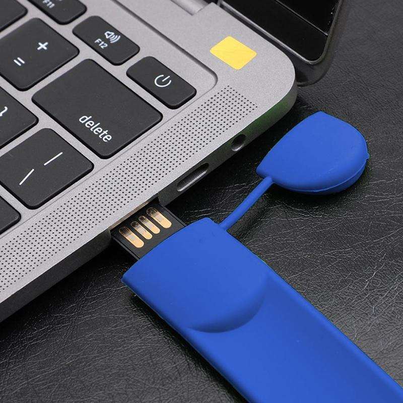 Silicone Bracelet USB Flash Disk with 4GB Memory(Dark Blue)