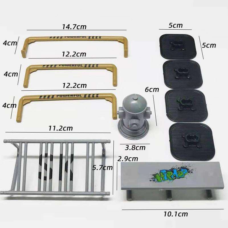 Mini Finger Bike Bicycle Finger Skateboards Skate Ramp Parts Set(CDH-8)