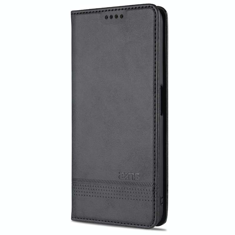 For OPPO A16 AZNS Magnetic Calf Texture Horizontal Flip Leather Case with Card Slots & Holder & W...