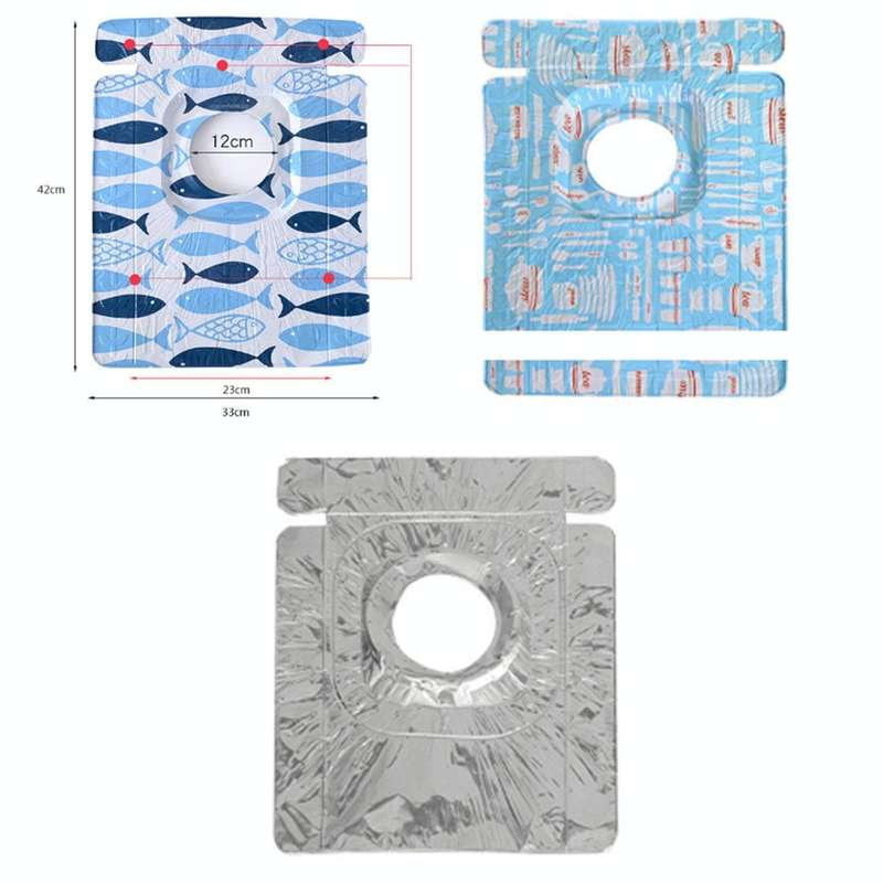 2 PCS Gas Stove Protectors Foil Heat-resistant Anti-Fouling Liner Cleaning Kitchen Tools Mat(Silver)
